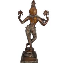 Brass Krishna Statue With Four Arms