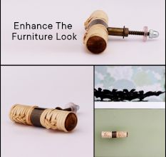 Natural Round Rattan Cabinet Knobs