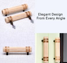 Round Stick Rattan Small Cabinet Handles (5 Inch)