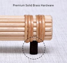 Round Stick Rattan Small Cabinet Handles (5 Inch)