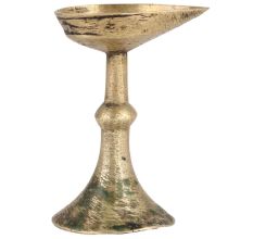 Oil Lamp Small Vintage In Brass