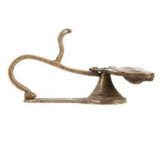 Vintage Arti Lamp 7 Jyots With Cobra Handle