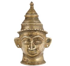 Shiva Face In Brass
