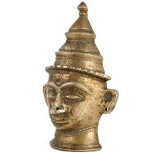 Shiva Face In Brass