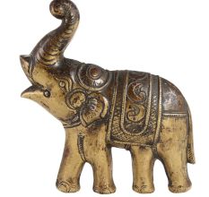 Vintage Elephant In Brass