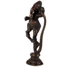 Brass Lord Ganesha Dancing On Sheshnag Statue