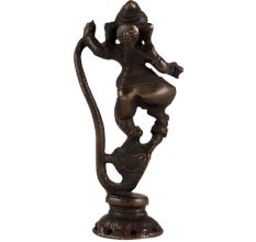 Brass Lord Ganesha Dancing On Sheshnag Statue