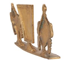 Brass Shankhu and Chakra Idol