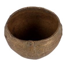 Brass Dhokra Bowl from Orissa For Rice Measurement