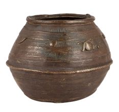 Dhokra Art Brass Grain Measuring Bowl