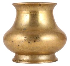 Brass Kalash Pot With Golden Finish