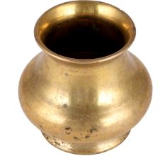 Brass Kalash Pot With Golden Finish