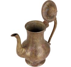Brass Arabic Style Tea Pot In Antique Finish