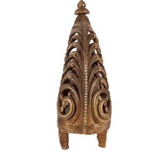 Brass Peacock Boat Radha Krishna Statue