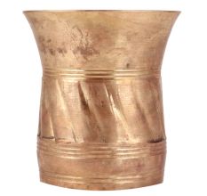 Brass Tumbler Glass In Antique Finish