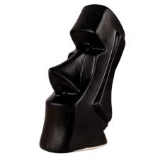 Black Abstract Ceramic Male Man HeadÂ European Art