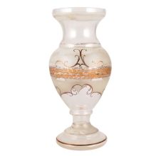 Creamy White Porcelain Vase With Gold Designs