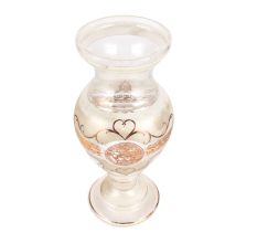 Creamy White Porcelain Vase With Gold Designs