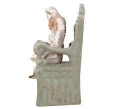 Baby Girl Porcelain Doll On Chair