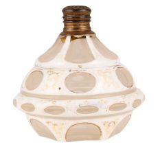 Glass Perfume Bottle With Brass Cap