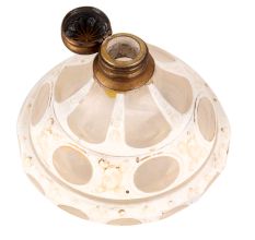 Glass Perfume Bottle With Brass Cap