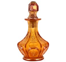 Amber Glass Ornamental Bottle For Perfume and Essential Oils