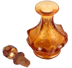 Amber Glass Ornamental Bottle For Perfume and Essential Oils