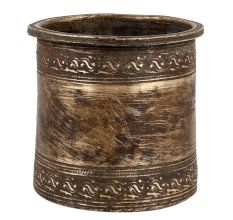 Vintage Holy Water Panchpatra Pot Carved