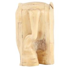 Sleek White Bone Elephant Figurine