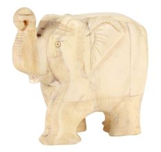 White Bone Elephant Figurine
