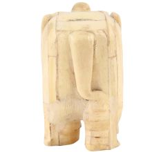 White Bone Elephant Figurine