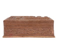 Wooden Carved Storage Box Kashmir Art