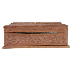 Wooden Carved Storage Box Kashmir Art