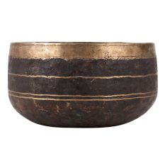 Old Brass Singing bowl With Black Finish