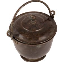 Utensil Vintage Bucket With Handle & Lid Small Size