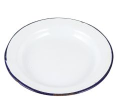 Utensil Plate With White Enamel Work