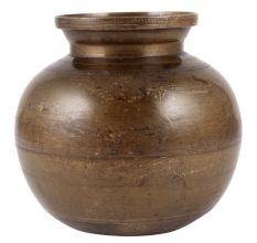 Vintage Holy Water Pot Round Plain