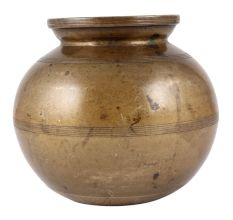 Vintage Holy Water Pot Round Plain