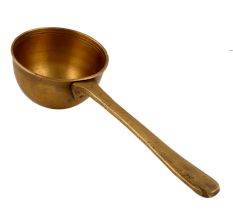 English Brass Ladle With A Deep Cup