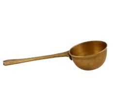 English Brass Ladle With A Deep Cup