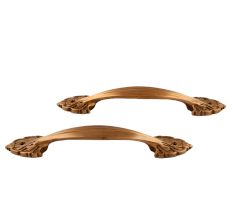 Brass European Design Door Handles In Pair