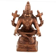 Brass Red Narsimha Statue