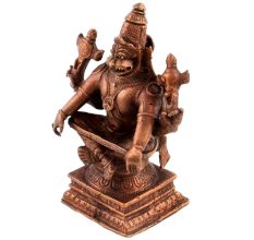 Brass Red Narsimha Statue