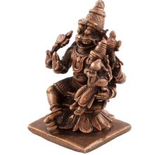 Copper Swami Narsimha Lakshmi Idol