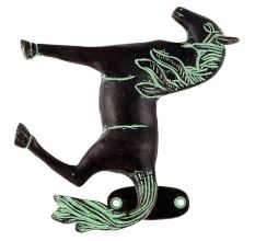 Brass Horse Statue With Black Finish