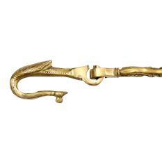 Brass Ornate Peacock Motifs Jhula Chain