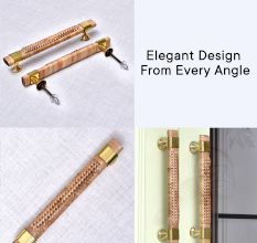 Natural Rattan Long Cabinet Handles (8 Inch)