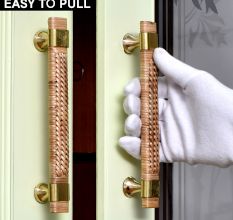 Natural Rattan Long Cabinet Handles (8 Inch)