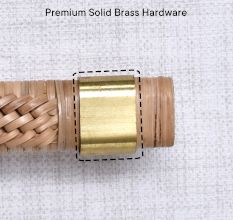 Natural Rattan Long Cabinet Handles (8 Inch)