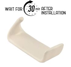 Beautiful Cream Ceramic No Drill Wall Adhesive Hook